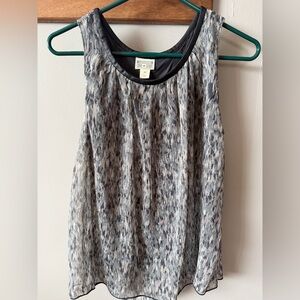 Converse Black and Gray Patterned Tank Top